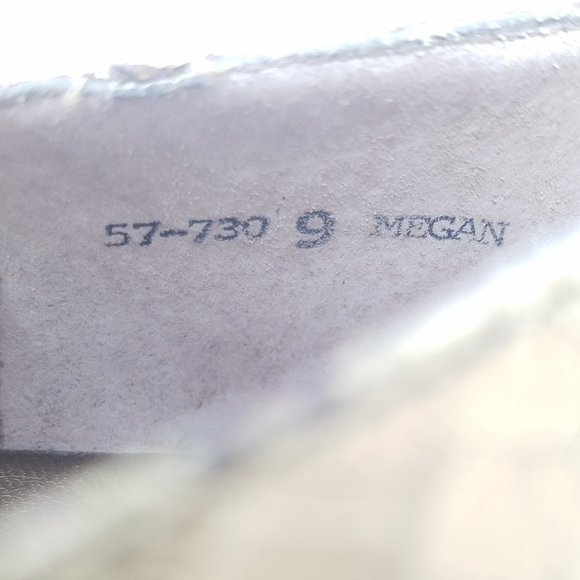 Fredrico shoe MEGAN gold genuine snakeskin VTG 9‎ - Picture 9 of 9